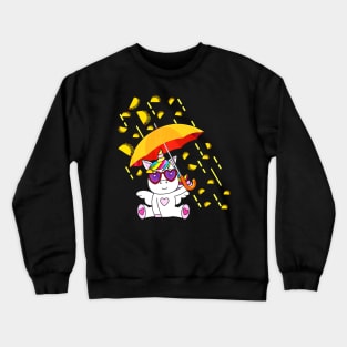Its Raining Tacos - Funny Unicorn Tacos Crewneck Sweatshirt